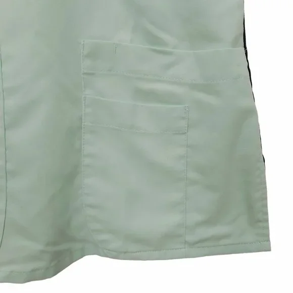 Grey's Anatomy Scrub Top Womens XXS Green V-Neck Short Sleeve Active Uniform - Picture 5 of 9